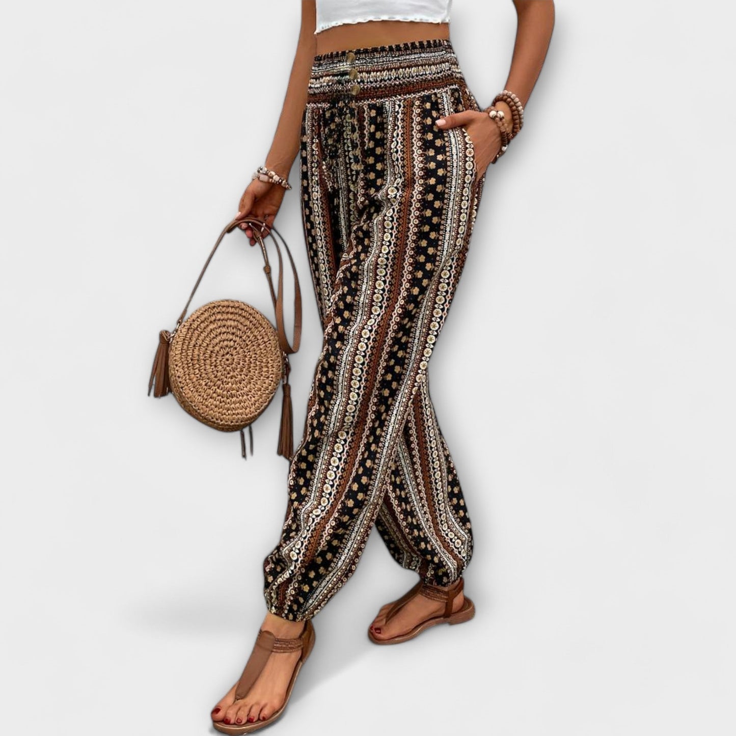 Colorful Printed Women's Pants