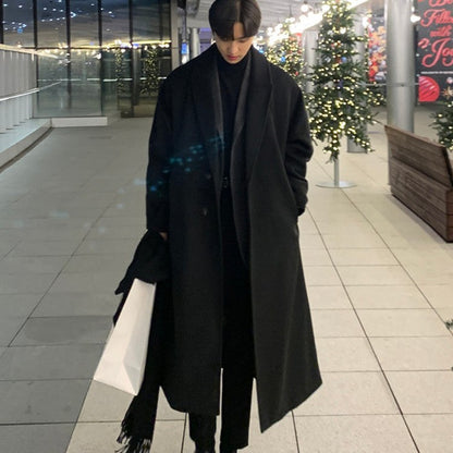 Classic Mens Waterproof Wool Coat - Luxicro
