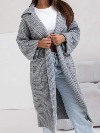 Casual Open Front Cardigan Sweater - EasyApparels