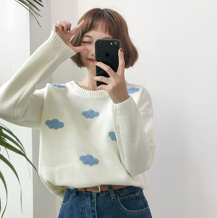 Soft Large Women's Cloud Sweater - Casual Knit Top