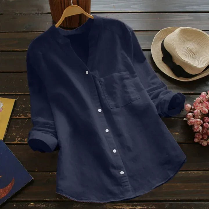 Relaxed Fit Cotton Women's Casual Shirt