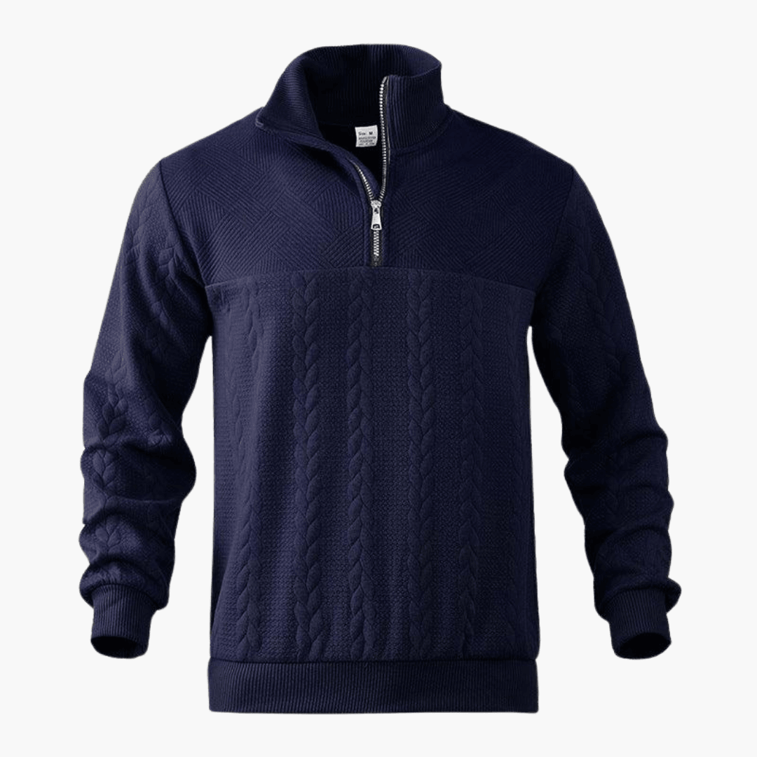 Classic Crew Neck Warm Sweater for Men