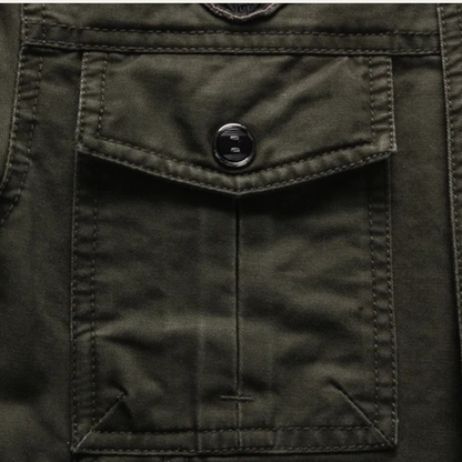 Rugged Men's Tactical Cargo Field Jacket