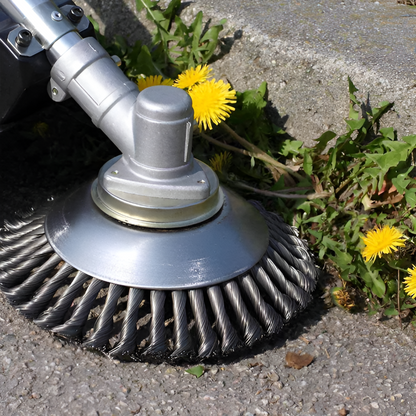 Heavy Duty Garden Weed Scraper Brush