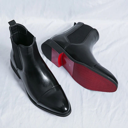 Classic Leather Ankle Boots for Men