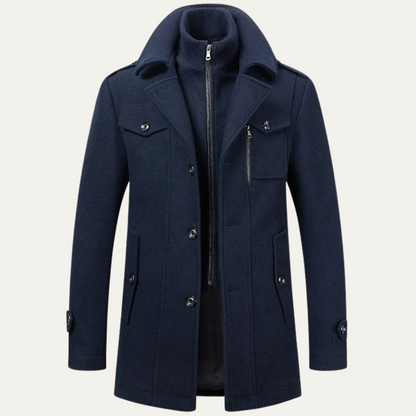 Classic Mens Warm Wool Overcoat