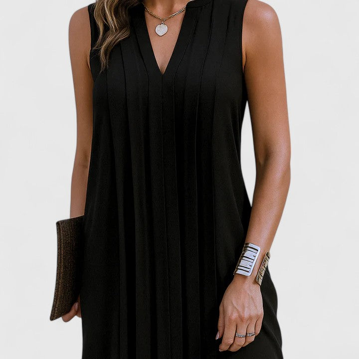 Chic V-Neckline Women's Dress