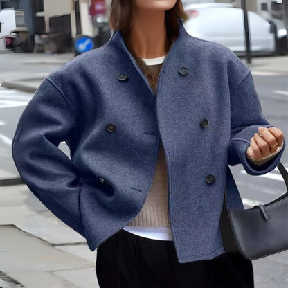 Warm Long Sleeve High Neck Winter Coat