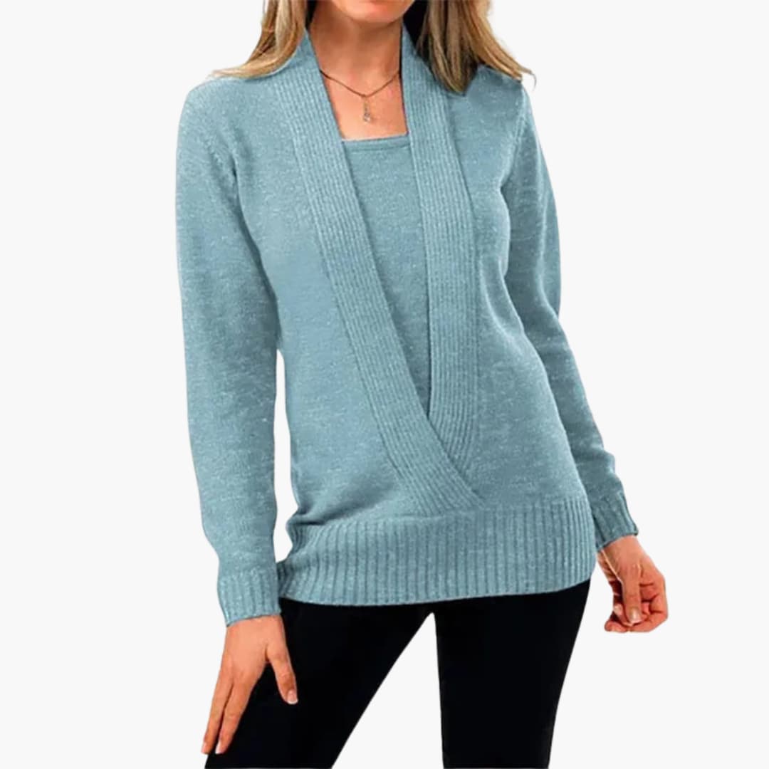 Ladies' Crew Neck Warm Winter Sweater