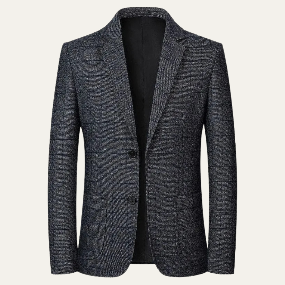 Traditional Plaid Mens Blazer Jacket - Vossary