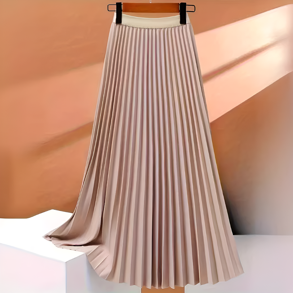 Luxurious Folded Waist Skirt