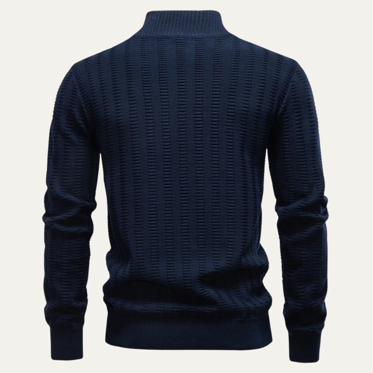 Warm Men's Half Zip Wool Winter Sweater