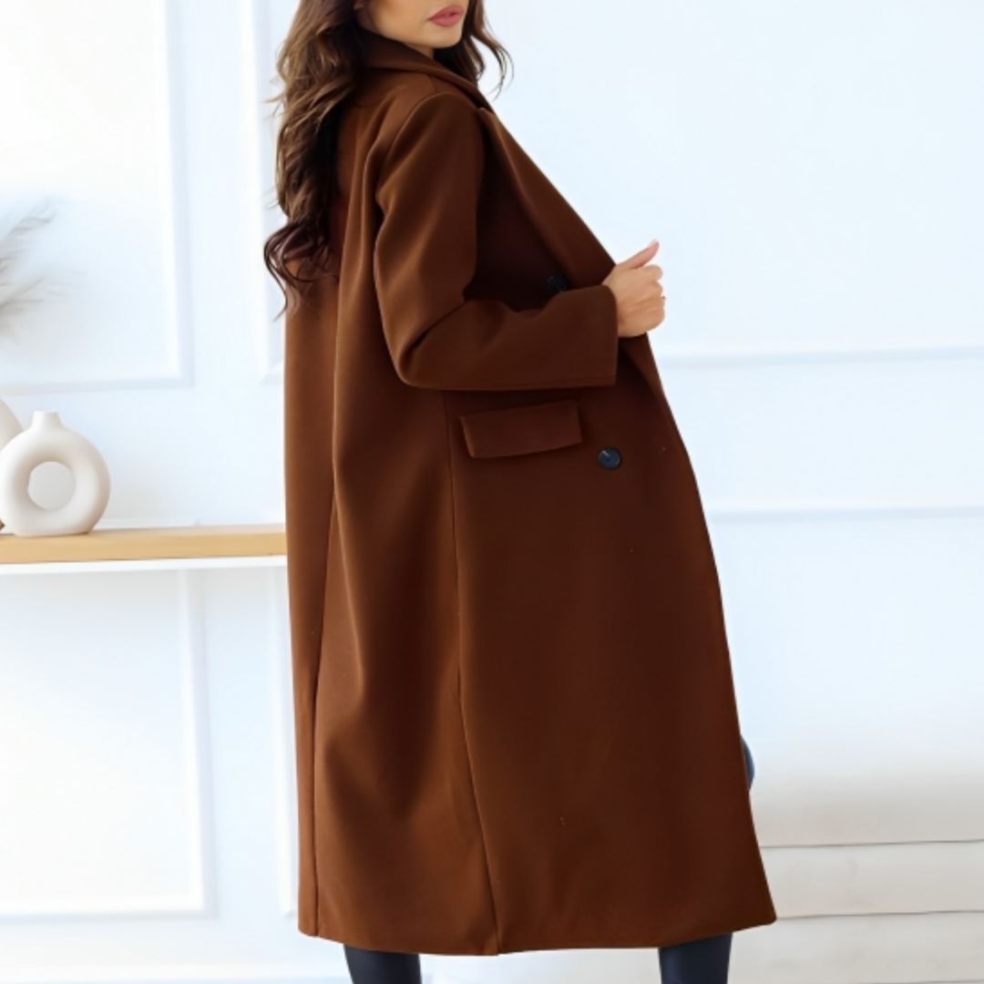 Warm Wool Women's Double Breasted Coat