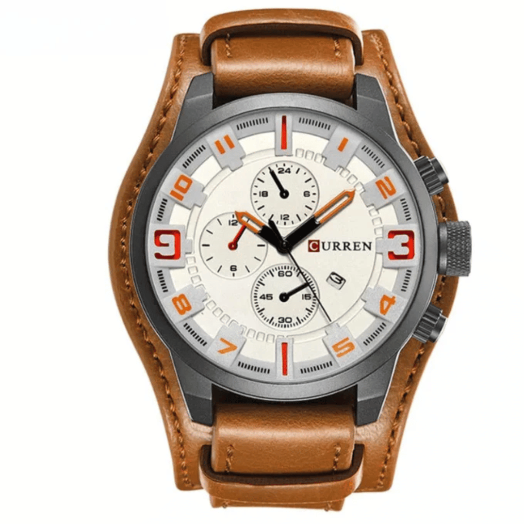Luxury Leather Quartz Watch