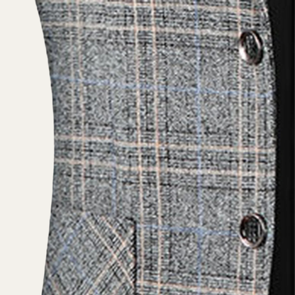 Stylish Men's Checked Slim Fit Blazer Jacket