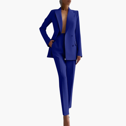 Ladies Business Jacket and Pant Suit Set