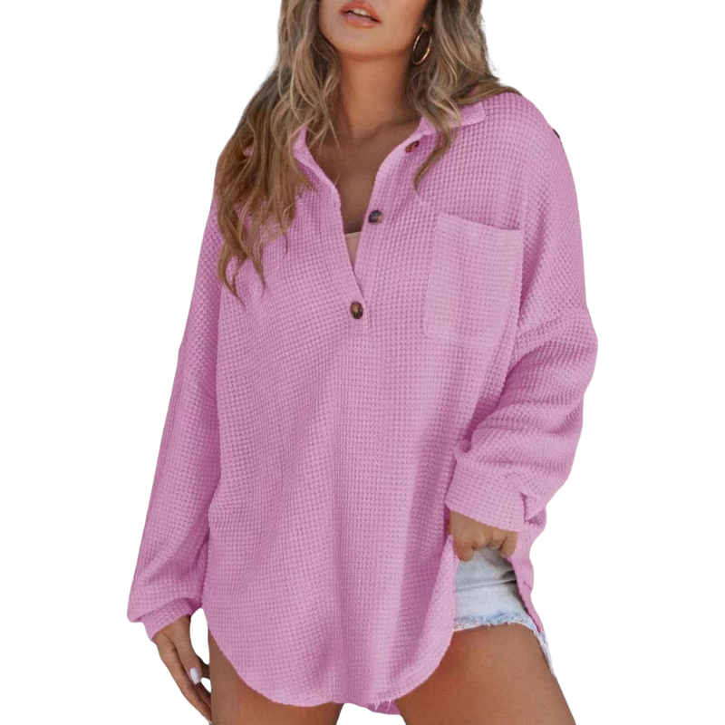 Ladies Classic V Neck Shirt Blouse