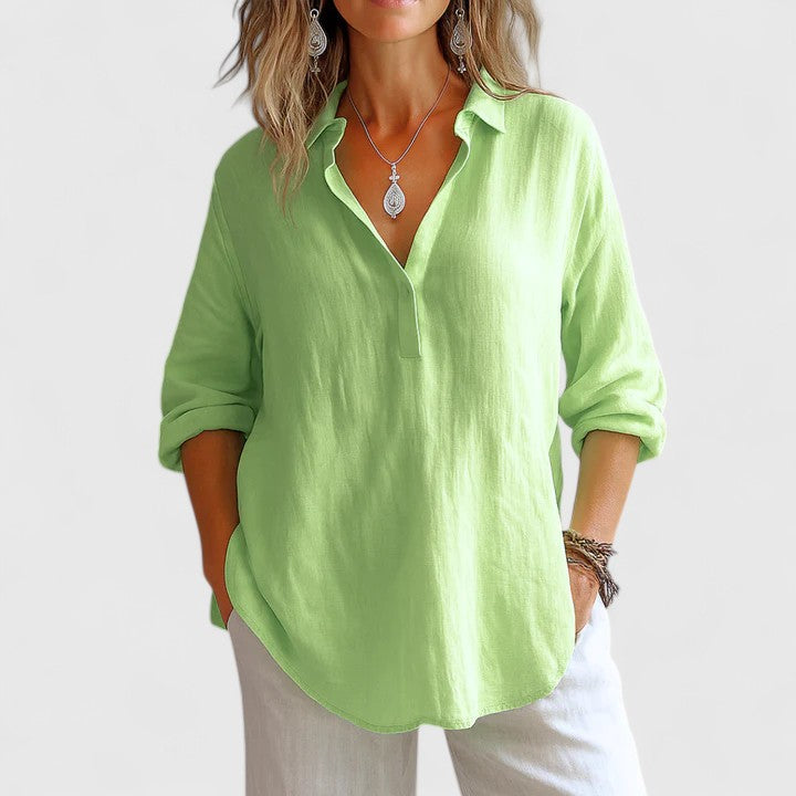 Relaxed Fit Cotton Blouse