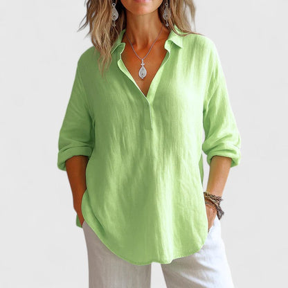 Relaxed Fit Cotton Blouse