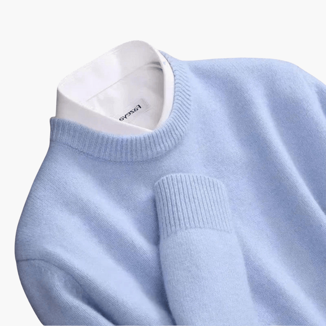 Cozy Mens Crew Neck Winter Sweater