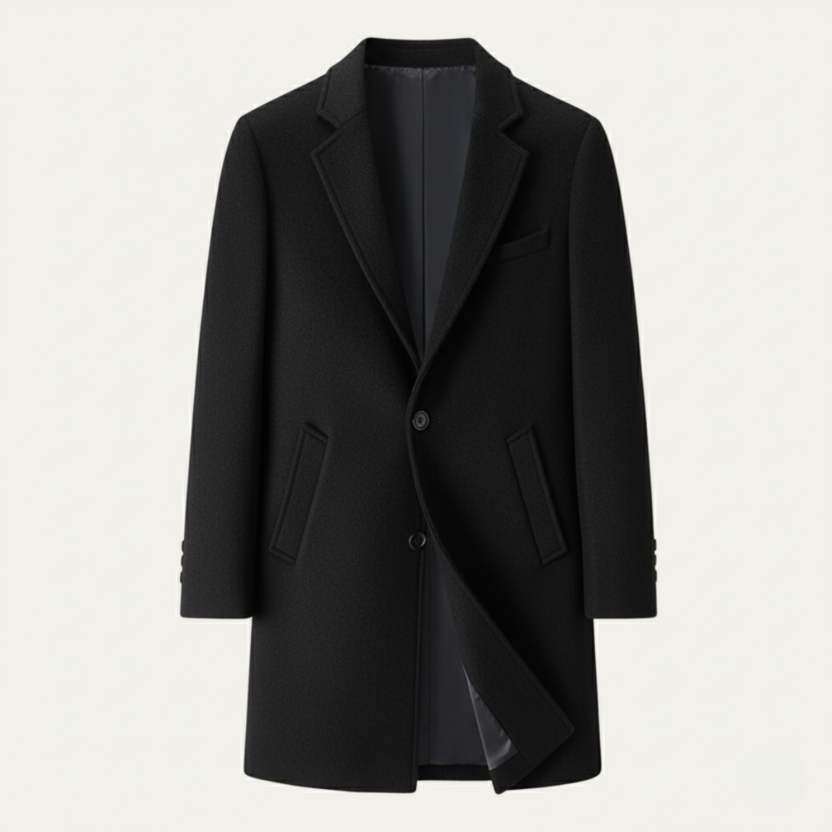 Classic Men's Wool Smart Office Coat