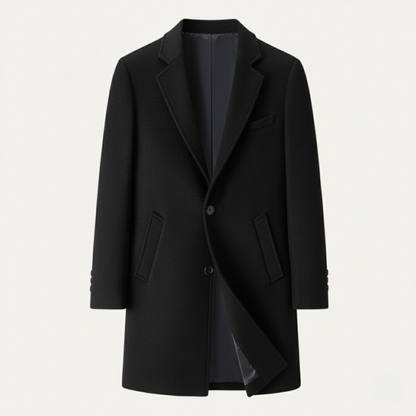 Classic Men's Wool Smart Office Coat