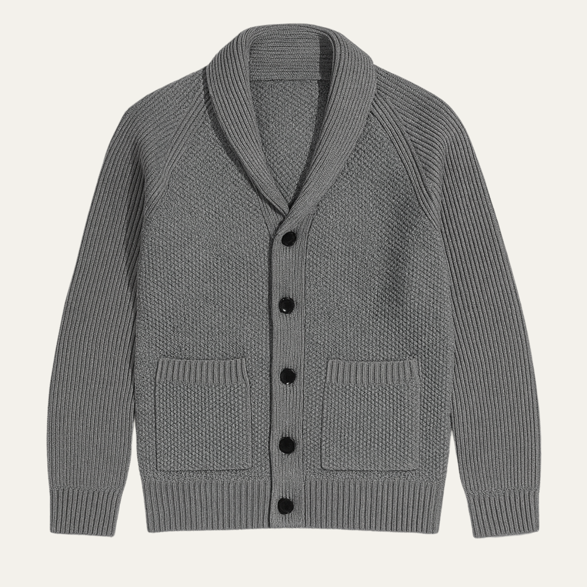 Classic Men's Crew Neck Knit Sweater with Pockets - Vossary