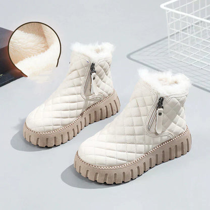 Soft Faux Fur Insulated Ankle Boots for Women