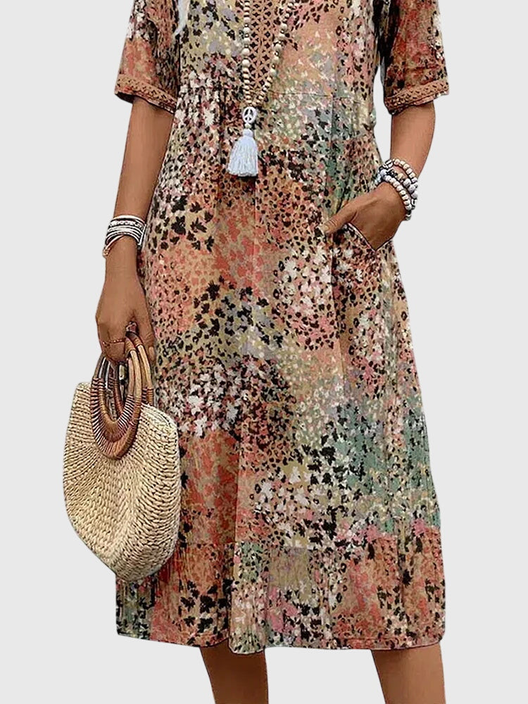 Elegant Garden Party Midi Dress
