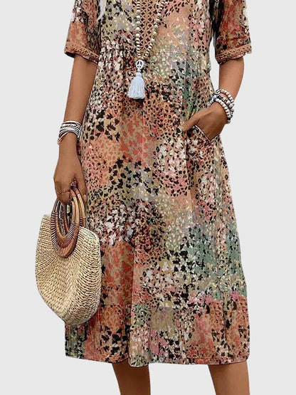 Elegant Garden Party Midi Dress
