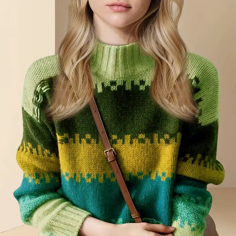 Cozy Textured Crew Neck Sweater