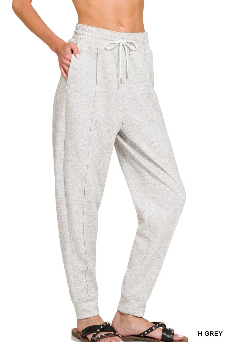 Comfortable Elastic Waist Sweatpants with Pockets