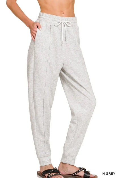 Comfortable Elastic Waist Sweatpants with Pockets