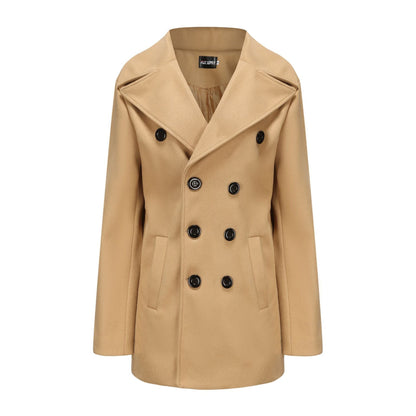 Thick Mens Winter Overcoat - Classic Double Breasted Style