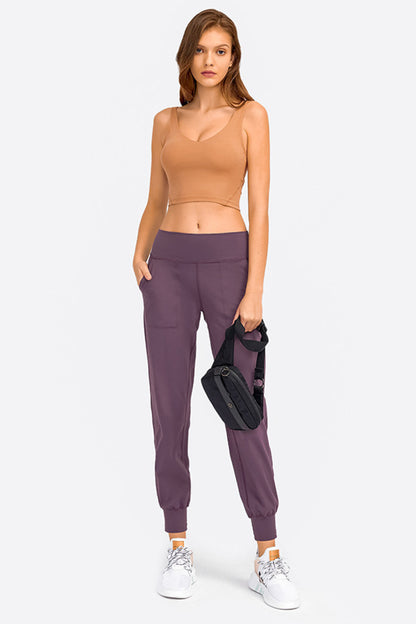 Low Cut Seamless Crop Top Sports Bra