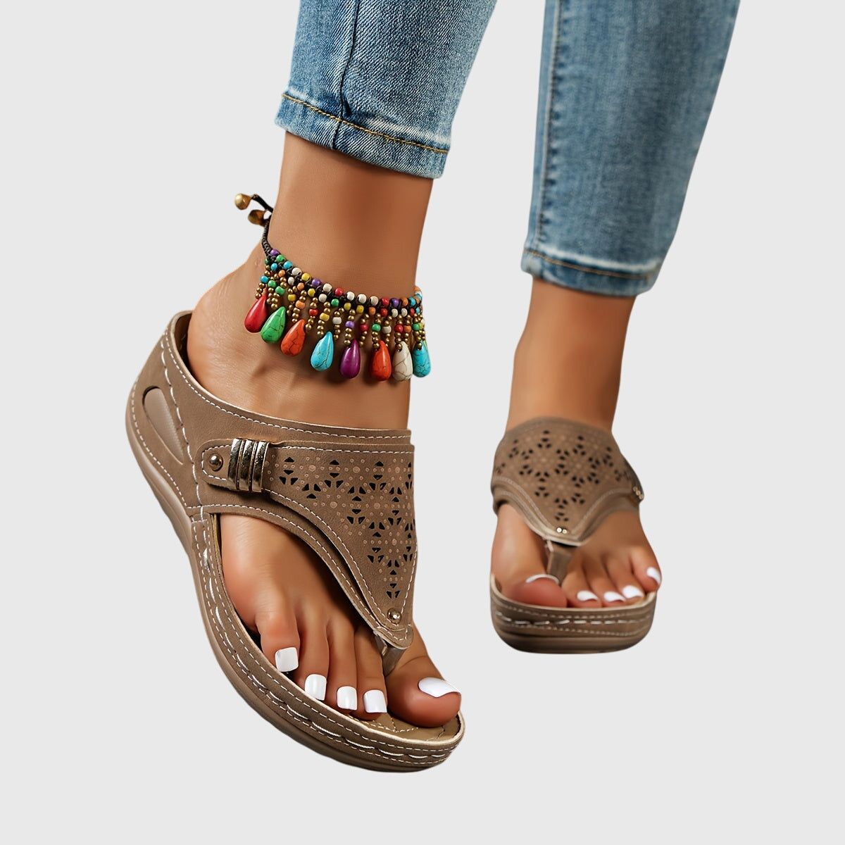 Livia | Soft Summer Sandals - Vossary