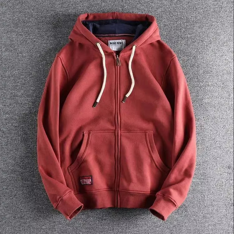 Comfortable Casual Zip Up Sweatshirt - EasyApparels
