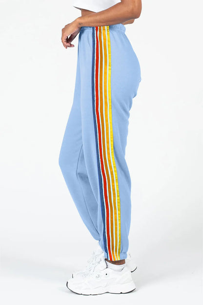 Colorful Stripe Stretchy Fitness Pants