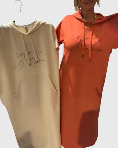Comfortable Hooded Sweat Dress
