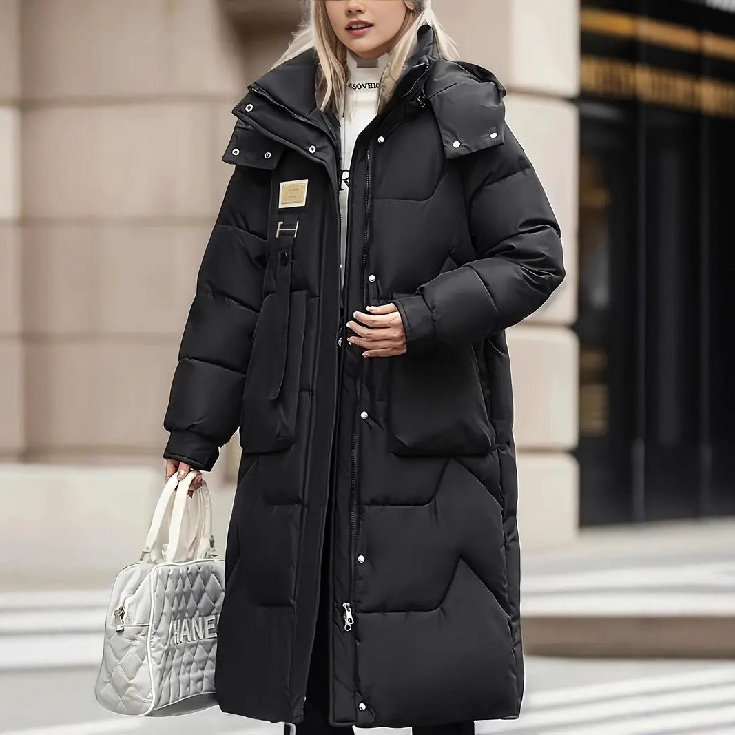 Warm Women's Down Filled Parka Coat - Quilted - Luxicro