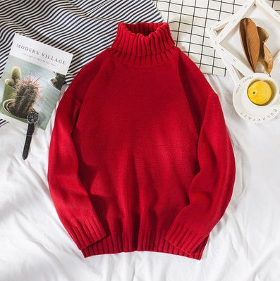 Soft Oversized Winter Turtleneck Sweater