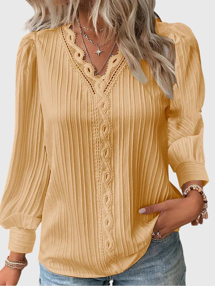Elegant Casual Women's Pullover Top - Vossary