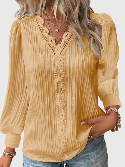 Elegant Casual Women's Pullover Top - Vossary