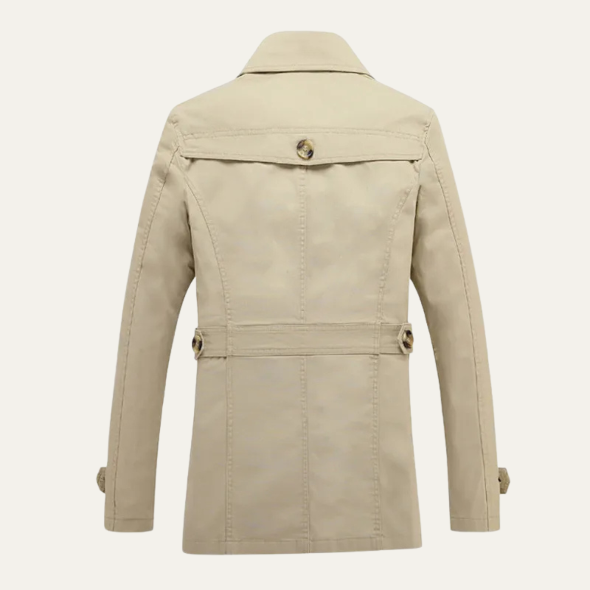 Timeless Double Breasted Mens Trench Coat