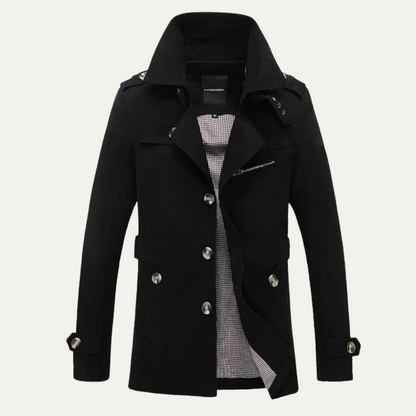 Timeless Double Breasted Mens Trench Coat