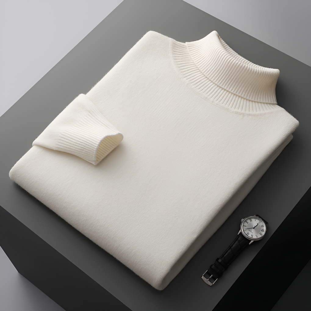 Luxury Soft Mens Wool Crew Neck Sweater