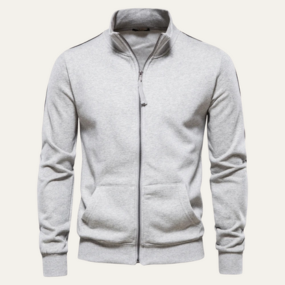 Comfortable Men's Zip Up Lightweight Windbreaker Jacket