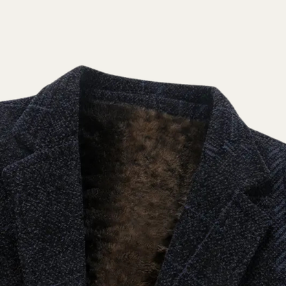 Stylish Men's Wool Blazer with Thermal Lining