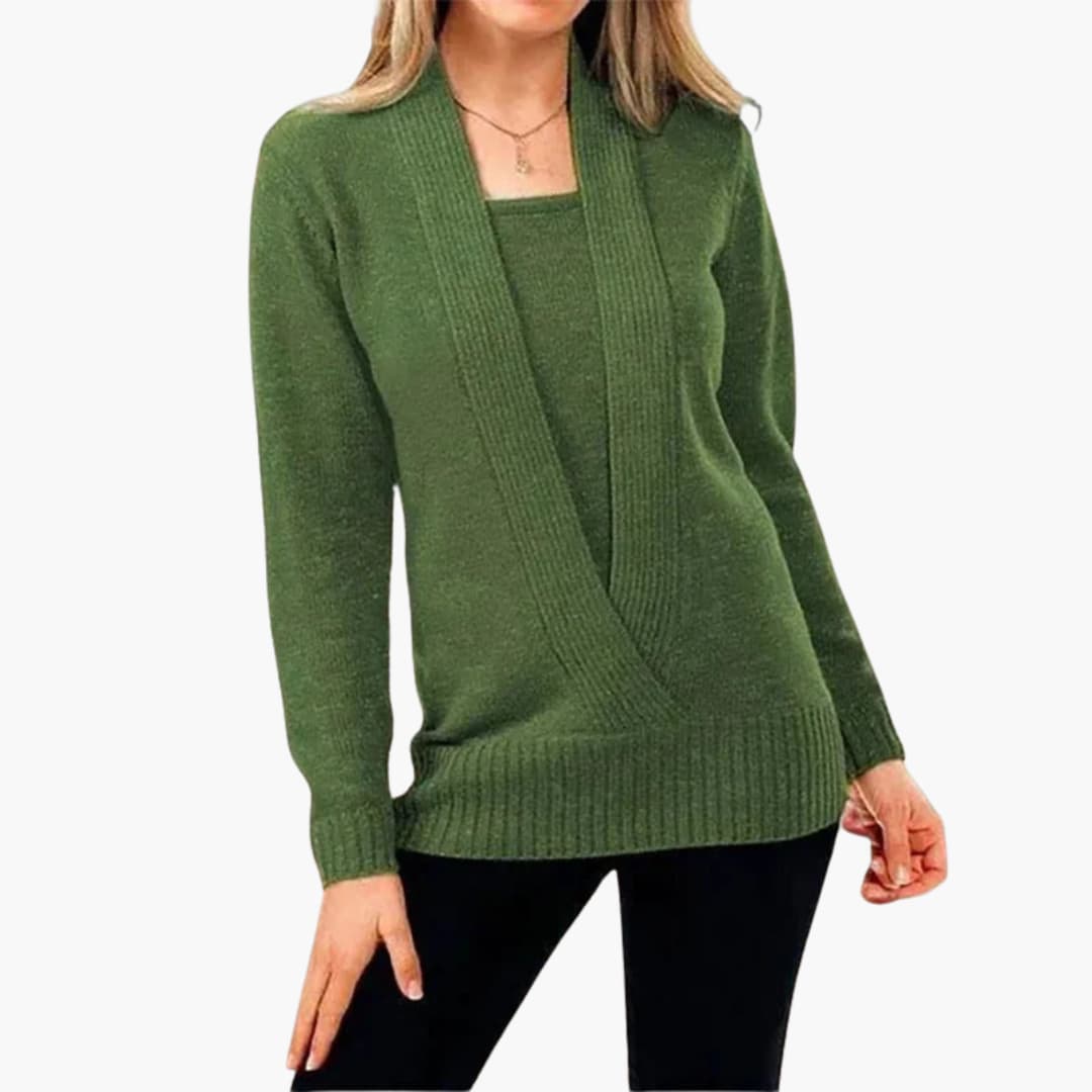 Ladies' Crew Neck Warm Winter Sweater