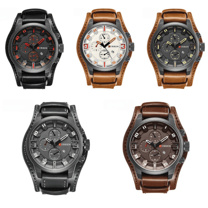 Luxury Leather Quartz Watch